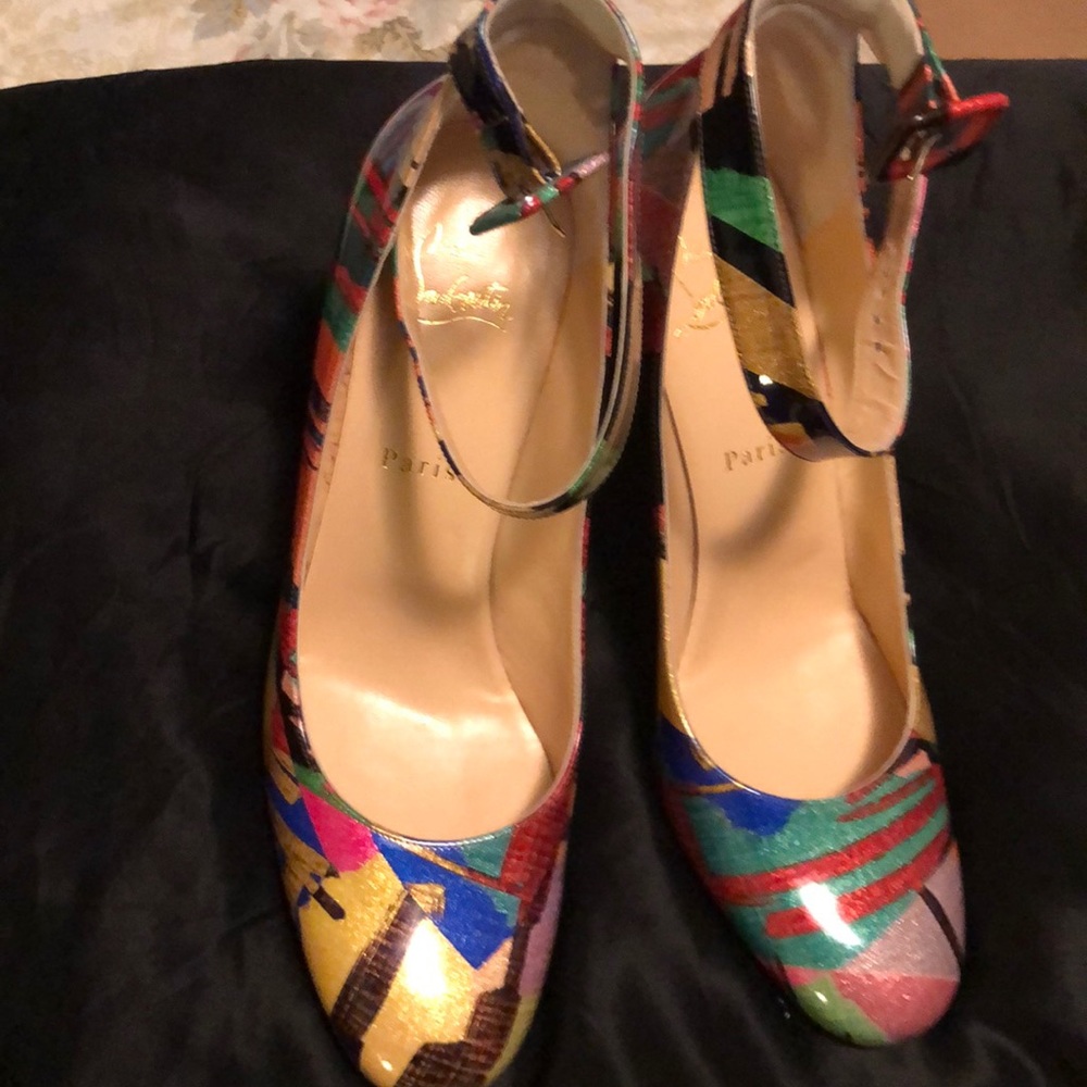 Multi coloured Christian Louboutins